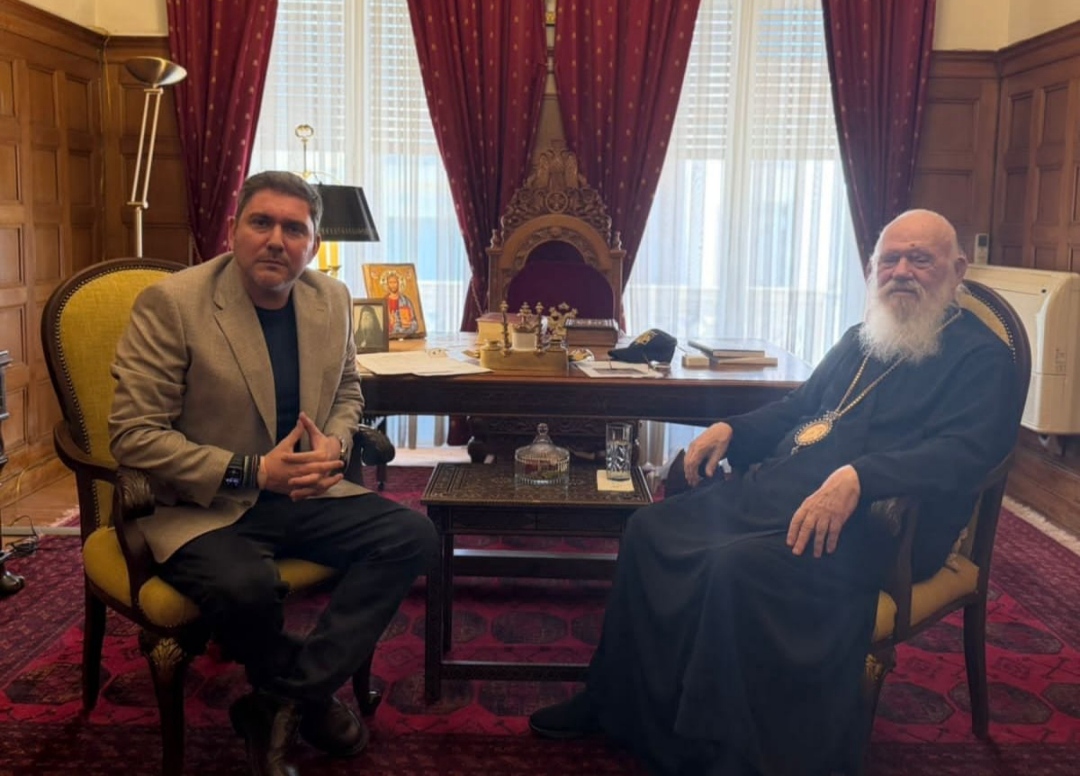 Συνάντηση του Προέδρου της ΠΕΠΙΕΘ Γιώργου Βάλλη και του Μακαριωτάτου Αρχιεπισκόπου κ. Ιερώνυμου με επίκεντρο την Κοινωνική&nbsp;Προσφορά