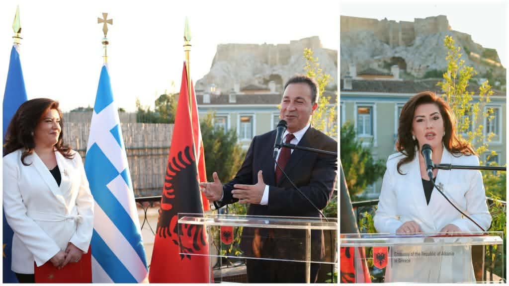 Επίσημη δεξίωση στην Αθήνα προς τιμήν του Προέδρου της Βουλής της Δημοκρατίας της Αλβανίας, στο πλαίσιο της επίσημης επίσκεψής του στην&nbsp;Ελλάδα